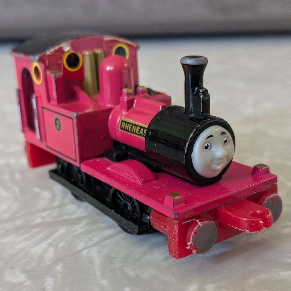ERTL Thomas & Friends Rheneas Diecast Metal Train Engine Red No 2 Vintage 1996